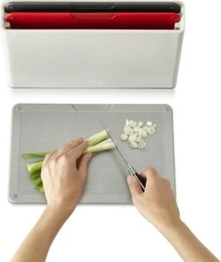 Joseph Joseph JosephJoseph - Snijplank - In Houder - Set Van 3 Stuks - Grijs -Merkloos Winkel 1010x1200 4