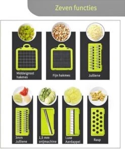 Mandoline - Groentesnijder - Groentehakker - Multifunctioneel - Snijmachine Groenten En Fruit - Uiensnijder - Keukensnijder - Fruitsnijder -Merkloos Winkel 1013x1200 4