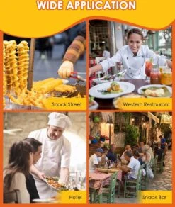 Uten - Spiraalsnijder Aardappel - Groente Slicer - Fruit Slicer - Frietsnijders - Voor Fruit, Aardappelen, Tornado Chips, Komkommers Of Wortels(RVS) 18 Uten - Spiraalsnijder Aardappel - Groente Slicer - Fruit Slicer - Frietsnijders - Voor Fruit, Aardappelen, Tornado Chips, Komkommers Of Wortels(RVS) -Merkloos Winkel 1014x1200 4