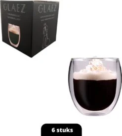 GLAEZ® Dubbelwandige Theeglazen - Set Van 6 Glazen - Latte Macchiato Koffieglazen - Koffiekopjes/Theeglazen - Koffieglas Handgeblazen - Dubbelwandig Koffieglazen - Vaatwasserbestendig - Topcadeaus - Cadeau Voor Haar - 250 Ml - Set Van 6 Glazen -Merkloos Winkel 1076x1200 8