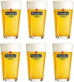 Heineken Bierglas Vaasje - 25 Cl - 6 Stuks