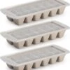 Set Van 3x Stuks IJsblokjes/ijsklontjes Maken Kunststof Bakje Met Handige Afsluitdeksel Taupe 28 X 11 Cm -Merkloos Winkel 1096x1200 9