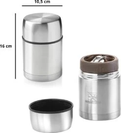 MacGyver Voedselcontainer 600ML - Thermoskan Rvs - Onbreekbaar - 16cm -Merkloos Winkel 1097x1200