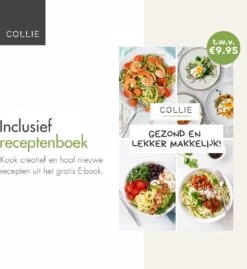 COLLIE Spiraalsnijder - Inclusief Recepten E-book & Schoonmaakborsteltje - Spirelli - Spiralizer - Courgettesnijder -Merkloos Winkel 1100x1200 1