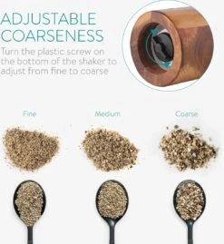 Navaris Zout En Pepermolen Set - Handmatige Molen Met Instelbaar Keramisch Maalwerk - Navulbaar En Duurzaam - Gemaakt Van Acaciahout -Merkloos Winkel 1100x1200 2