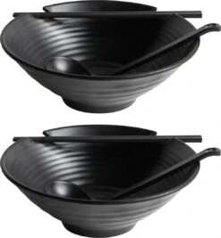 Gadgy Noodle Kom Set - 2 Kommen, 2 Paar Eetstokjes En 2 Lepels - Noodle Bowl - Japans Servies -Merkloos Winkel 1111x1200 2