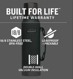 Stanley The Legendary Classic Bottle 1,00L - Thermosfles - Matte Black -Merkloos Winkel 1113x1200 5