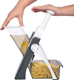 Ntech Mandoline Groentesnijder Keukensnijder ­– Mandoline Snijmachine -Handmatig –Schijfjes / Blokjes / Reepjes / Julliene - Friteuse Aardappelsnijder -Merkloos Winkel 1119x1200 4