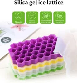 Siliconen IJsblokjesvorm Met Deksel Assorti - IJsklontjesvorm - IJsklontjes - IJsvormpjes Maker - Fruit IJs - Babyvoeding - IJsjes Maken - Fruit Voor Smoothies Invriezen - IJslolly's - Hapjes - IJsklontjes Vorm - Herbruikbaar - BPA Vrij - Hexagon -Merkloos Winkel 1120x1200 1