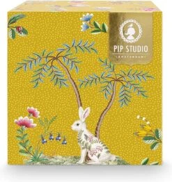 Pip Studio La Majorelle Yellow - Theeset - Porselein - Mok + Theezeef + Theetip - Porselein - 350ml - Geel Servies - Pasen - Konijn -Merkloos Winkel 1130x1200 2