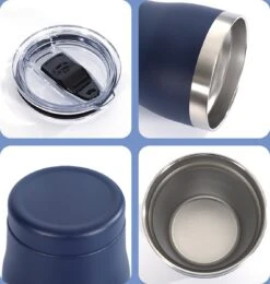 FLASKE Koffiebeker Coffee Cup - Night - 250ml - RVS Koffiebeker To Go Van 250ML -Merkloos Winkel 1138x1200