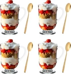 Latte Macchiato Glazen - Koffieglazen - Cappuccino Kop -310ML - + Gratis Lepels - 4x -Merkloos Winkel 1146x1200 7