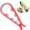 Merkloos 4-in-1 Allesopener - Universeel - Voor Deksels En Potten - Dekselopener - Potopener - Flesopener - Pot Opener - Fles Opener - Pottenopener - Flesopener - Reuma Hulp - Rood / Grijs -Merkloos Winkel 1154x1200 4