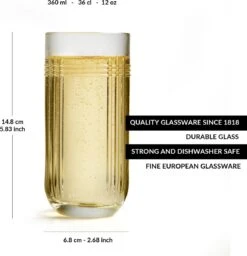Libbey Longdrinkglas The Gats – 360 Ml / 36 Cl - 6 Stuks - Vaatwasserbestendig - Uniek Design - Hoge Kwaliteit -Merkloos Winkel 1156x1200 14