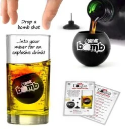 CKB LTD - Bomb Shots - Drank - Jagermeister Shotglaasjes Giftpack - Borrelglaasjes - Kunststof - Shotglazen - Zwart - 4 Stuks - Glazen Shotglas Likeur Drank Jagerbomb -Merkloos Winkel 1166x1200 6