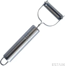 ESTARK® Dunschiller - Julienne & Groenteschiller - Groentesnijder - Uiensnijder - Spiraalsnijder - Juliennerasp - Juliennesnijder - Sliertensnijder - Multifunctionele Groenten Schiller Aardappel Schiller - Dunschiller RVS -Merkloos Winkel 1181x1200 3
