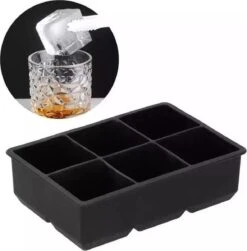 Buxibo - Luxe IJsblokvormen - Set Van 4 - Ice Cube Tray - 6 IJsblokken – IJsblokjes Vorm Met Deksel - Siliconen - Zwart -Merkloos Winkel 1181x1200 8