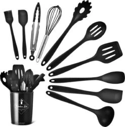 Keukengerei Set 11 Delig - Hittebestendig / BPA Vrij / Siliconen - Kookgerei Met Houder -Merkloos Winkel 1186x1200 9