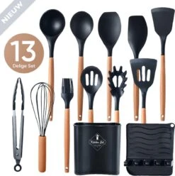 VAIVE Kookgerei Set 13-delig Met Houder - Keukengerei Set - Garde - Spatel Silicone -Merkloos Winkel 1194x1200 18