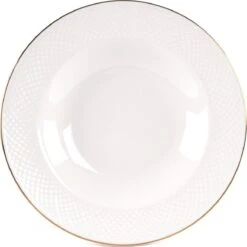 LeRijn® Serviesset Deventer 8 Persoons - 24 Delig - Licht Crème Wit Met Gouden Rand En Motief - Dinerborden - Soepborden - Dessertborden - Borden Servies - Bordenset -Merkloos Winkel 1198x1200 12