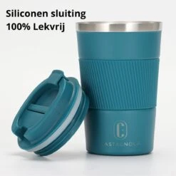 Castagnola Design RVS Koffiebeker To Go - Blauw - 380ml - Thermosbeker - Theebeker -Merkloos Winkel 1198x1200 8