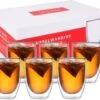 Procidi® Dubbelwandige Koffieglazen / Theeglazen - 6 Stuks - 350 Ml - Latte Macchiato / Cappucino Glazen Dubbelwandig - Koffietassen - 6x Thee Glas / Koffie Kop - Theeglas Set