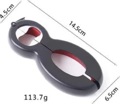 LOUZIR 6 In 1 Blikopener- Flesopener- Potopener- Deksel Opener- Gereedschap Om Doppen Van Flessen En Potten Te Verwijderen -Merkloos Winkel 1200x1035 7