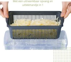 Bymouna - Groentesnijder - Uiensnijder - Spiraalsnijder - Frietsnijder - Rasp - Instelbaar - Kunststof - BPA Vrij - Mandoline Keukensnijder - Alles Snijder - Chopper - Multifunctionele Groentesnijder - 14 Delig -Merkloos Winkel 1200x1038 2