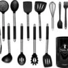 Keukengerei Set Met Houder 14 Delig - Hittebestendig / BPA Vrij / Siliconen - Keuken Gerei - Keukenset