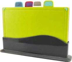 Merkloos Snijplankenset Met Houder - Kunststof - Vaatwasserbestendig - Set Van 4 Kleuren Snijplanken -Merkloos Winkel 1200x1043 2