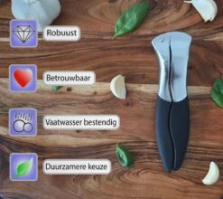 Knoflookpers - Ergonomisch - RVS - Knoflookperser - Knoflook - Pers -Merkloos Winkel 1200x1067 6