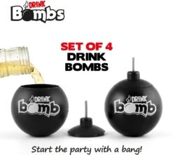 CKB LTD - Bomb Shots - Drank - Jagermeister Shotglaasjes Giftpack - Borrelglaasjes - Kunststof - Shotglazen - Zwart - 4 Stuks - Glazen Shotglas Likeur Drank Jagerbomb -Merkloos Winkel 1200x1076 12