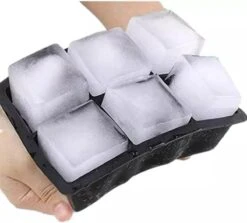 Buxibo - Luxe IJsblokvormen - Set Van 4 - Ice Cube Tray - 6 IJsblokken – IJsblokjes Vorm Met Deksel - Siliconen - Zwart -Merkloos Winkel 1200x1083 3