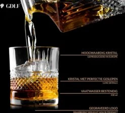 Kristal Superior Whiskey Glazen Set In Luxe Geschenkdoos By GDLF® - Whiskey Set - Hoogwaardig 100% Lood-Vrij Kristal - Made In Europa - Luxe Waterglazen - Gin Tonic Glazen - Cocktailglazen - Likeurglazen - Whisky Glazen - Cadeau Voor Man & Vrouw -Merkloos Winkel 1200x1089 9