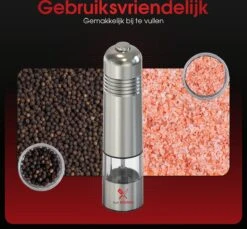 Aye Kitchen Peper En Zout Molen Set – Elektrisch – Voor Kruiden & Specerijen – RVS - Duurzaam -Merkloos Winkel 1200x1114 8