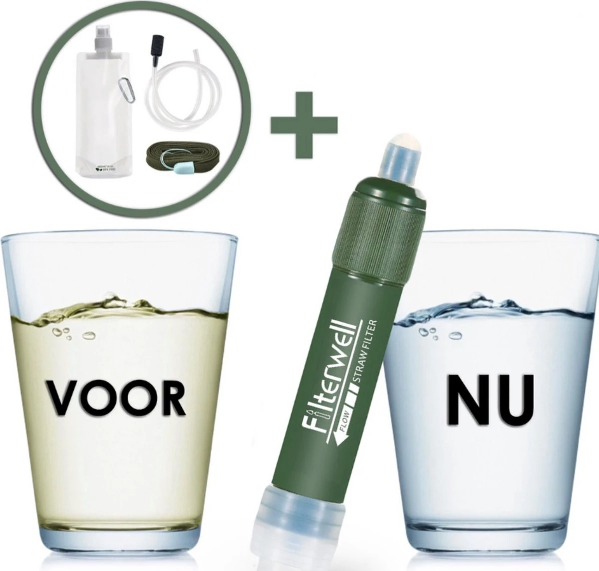 Merkloos Fllterwell Waterfilter - Survival - Zuiver & Schoon Drinkwater - Lichtgewicht - Water Filter - Outdoor - Hiking & Wandelen 5 Merkloos Fllterwell Waterfilter - Survival - Zuiver & Schoon Drinkwater - Lichtgewicht - Water Filter - Outdoor - Hiking & Wandelen - Afbeelding 4