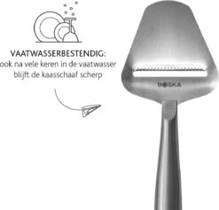 Boska Kaasschaaf Copenhagen - Kaasschaaf Harde Kaas - Kaasschaaf Voor Oude Kaas - Vaatwasserbestendig - Multifunctionele Kaasschaaf - RVS - 220 X 74 X 20 Mm - Keukengerei - Keuken Accessoires - 10 Jaar Garantie -Merkloos Winkel 1200x1149 3