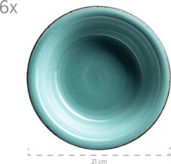 Mäser Bordenset Voor 6 Personen In Moderne Vintage Look, 12-delig Tafelservies, Handbeschilderd -Merkloos Winkel 1200x1151 8