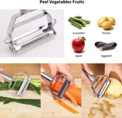 Merkloos Dunschiller - Julienne & Groenteschiller - Groentesnijder - Uiensnijder - Spiraalsnijder - Sliertensnijder - Multifunctionele -Merkloos Winkel 1200x1155 6