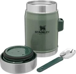 Stanley The Legendary Food Jar + Spork 0,4L - Thermosfles - Hammertone Green -Merkloos Winkel 1200x1160 1