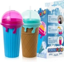 Frozen Magic Slushy Maker - Slush Puppy Maker - IJscrusher - Slush Puppy Beker - Slushy Puppy Maker - Slush Puppy Machine - Slush Maker - Slushy Cup - Tiktok - Blauw -Merkloos Winkel 1200x1161 3