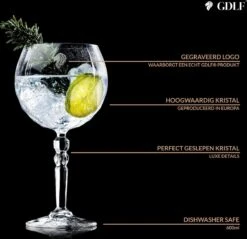 GDLF® Gin Tonic Glazen Set In Een Luxe Geschenkdoos - Incl. Zwarte RVS Maatbeker 30/15ML - Hoogwaardig Loodvrij Kristal - Made In Europe - Cocktail Glazen - 600ML - Cocktail Set - Gin Tonic Geschenkset - Cadeau Voor Man/Vrouw -Merkloos Winkel 1200x1163 16