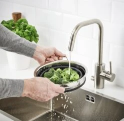 OMID HOME Vergiet - Vouwbaar - Inklapbaar - Grijs / RVS / En Te Gebruiken Als Stoominzet / Pastakoker Met Vergiet / Stoom Vergiet -Merkloos Winkel 1200x1174 17