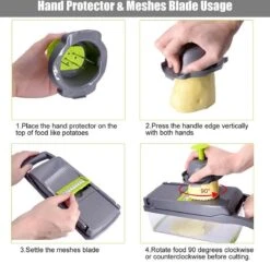 Merkloos Groentesnijder | Multifunctionele Groentesnijder | Handmatige Groentesnijder | Snijder | Vegetable Cutter | Fruit Snijder | Mandoline | Snijmachine | Keukengerei | Kookgerei -Merkloos Winkel 1200x1177 11