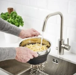 OMID HOME Vergiet - Vouwbaar - Inklapbaar - Grijs / RVS / En Te Gebruiken Als Stoominzet / Pastakoker Met Vergiet / Stoom Vergiet -Merkloos Winkel 1200x1177 25