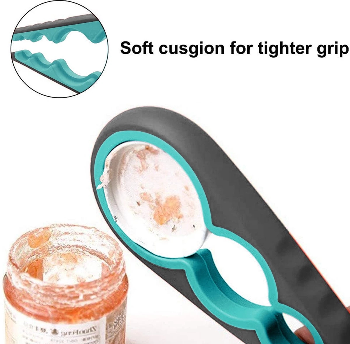 Alles In 1 Blikopener - Multi Grip Opener - Dopopener- Pottenopener - Schroefdopopener - Hemelsblauw - KO000107 5 Alles In 1 Blikopener - Multi Grip Opener - Dopopener- Pottenopener - Schroefdopopener - Hemelsblauw - KO000107 - Afbeelding 3