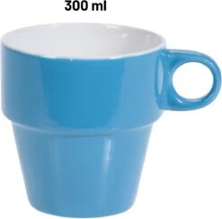 Orange85 Koffiekopjes - Met Houder - Set Van 6 - Gekleurd - 300 Ml - Keramiek -Merkloos Winkel 1200x1179