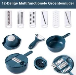 KitchenPrince Multifunctionele Groentesnijder - Mandoline Slicer Dicer - Groentesnijder - Uiensnijder - Fruitsnijder - Keukensnijder - Persen - Mandoline Keukensnijder - Fruitperser - Appelsnijder - Rasp -Merkloos Winkel 1200x1179 5
