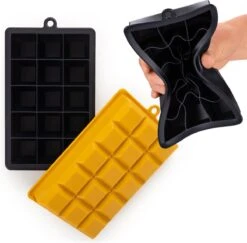 Blumtal IJsblokjesvorm - 2 X 15 IJsblokjes - Hoogwaardig Siliconen - 30 Stuks - 3,3 Cm - Zwart / Geel -Merkloos Winkel 1200x1181 16