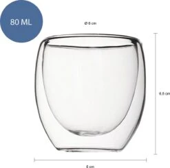 Krumble Dubbelwandig Espressoglas - Set Van 2 - Koffie Glas - Espresso Kop - Koffie Kopjes - Koffie Beker - 80 Ml -Merkloos Winkel 1200x1190 23